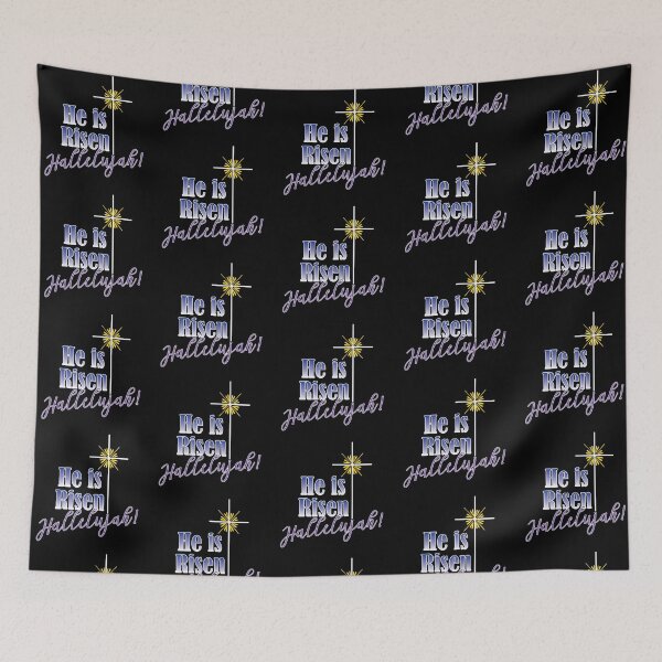 Item preview, He Is Risen Hallelujah! / Easter message / Christian / Jesus designed and sold by bryanmcclelland.
