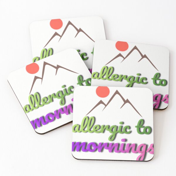 Item preview, allergic to mornings designed and sold by chetan786.