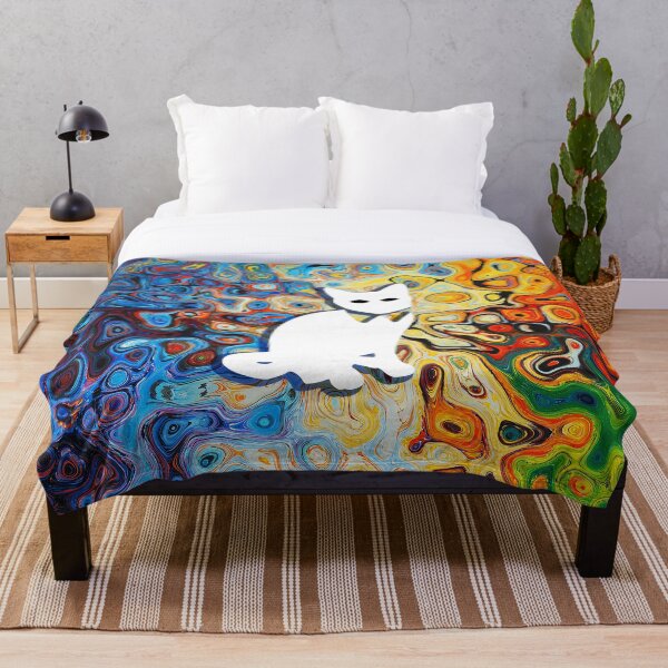 Item preview, Gato floral en flores Popoki 710 designed and sold by VinBasis.