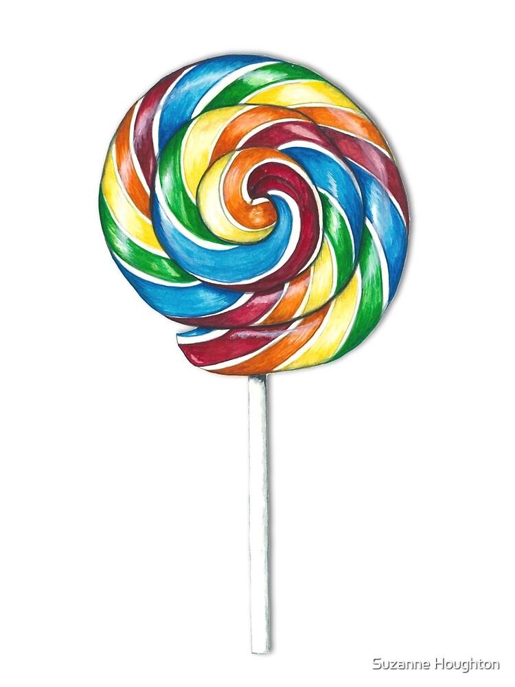 "Rainbow Lollipop" By Suzanne Houghton | Redbubble