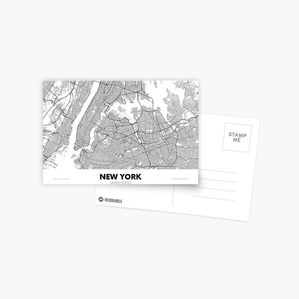 Item preview, City map New York USA, travel poster detailed urban street plan designed and sold by maximgertsen.