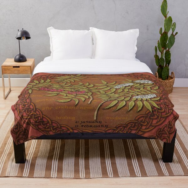 Tree Calendar Rowan Throw Blanket