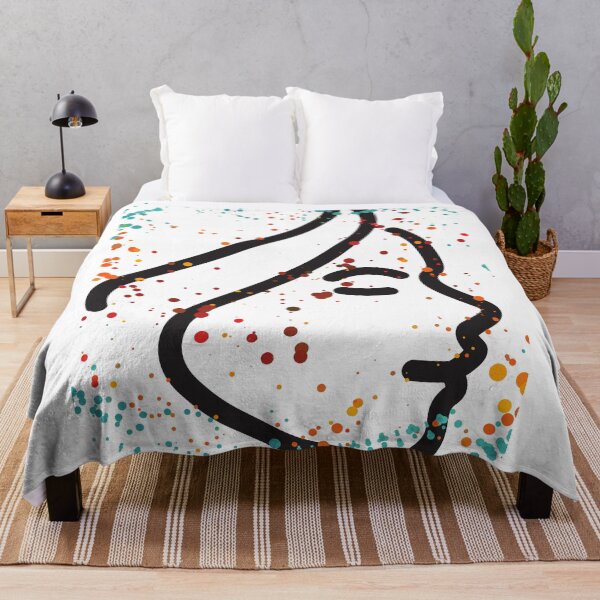 Item preview, minimalism face with color sticker designed and sold by RehabMohamad.