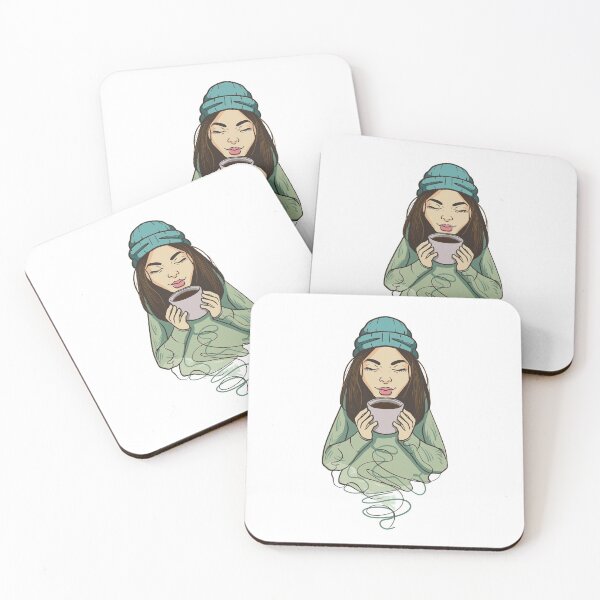 Item preview, Linda chica de café con gorro designed and sold by meshhead.
