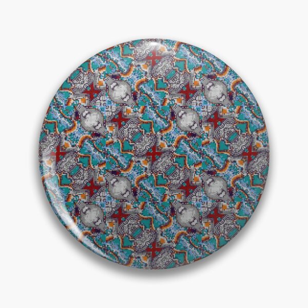 Item preview, Chinese Shark Octopus Stone Pillar Pixel Pattern designed and sold by IPattern.