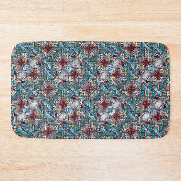 Item preview, Chinese Shark Octopus Stone Pillar Pixel Pattern designed and sold by IPattern.