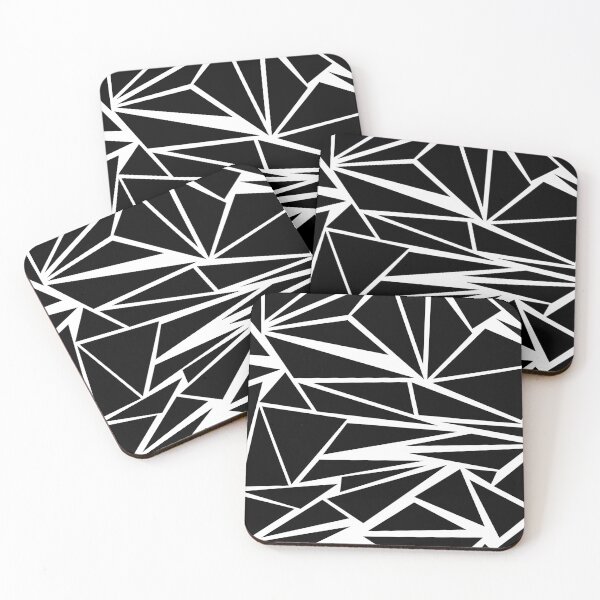 Item preview, Black and White Geometric Triangle Print designed and sold by cgroenewald.
