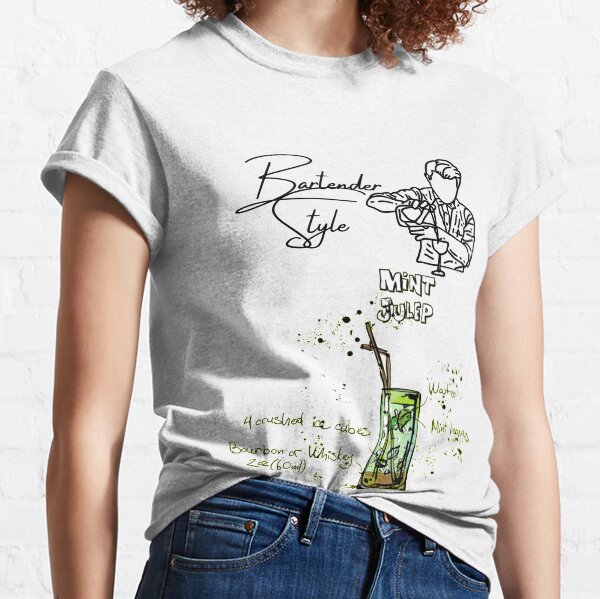 Bartender Style Mint Julep Classic T-Shirt