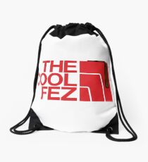 The Cool Fez Drawstring Bag