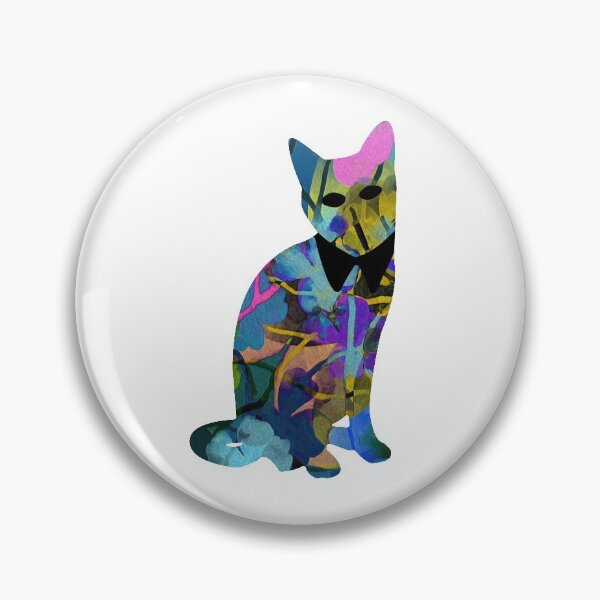 Item preview, Floral Cat in Flowers Popoki 709 designed and sold by VinBasis.