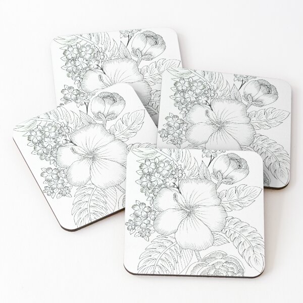 Item preview, Tropical flowers designed and sold by Bartpapi.