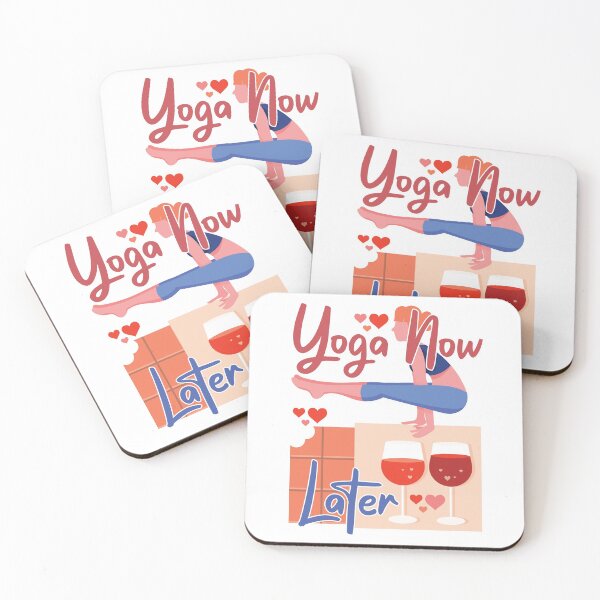 Item preview, Yoga Now Chocolate And Wine Later designed and sold by GravitiTees.