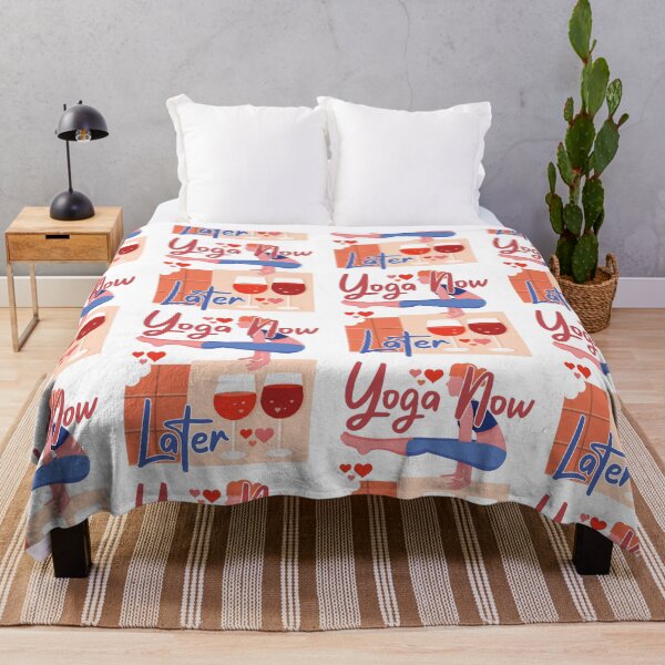 Item preview, Yoga Now Chocolate And Wine Later designed and sold by GravitiTees.