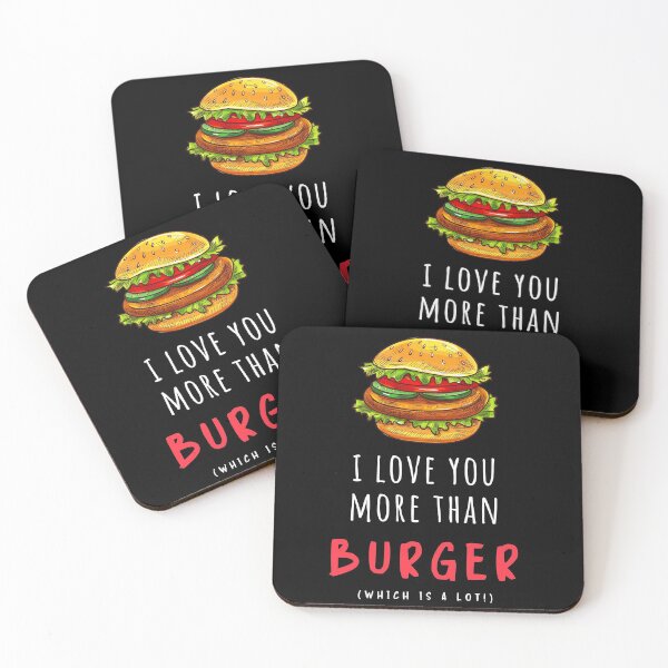 Artikelvorschau, Ich liebe dich mehr als Burger (was viel ist!) - Lustiger Valentinstag & amp; Jubiläumsgeschenk für ihn sie entworfen und verkauft von Ellisen Prints.