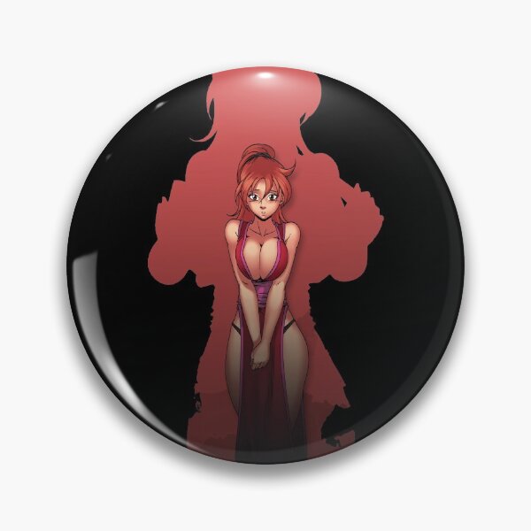 Red Battler Silhouette Pin