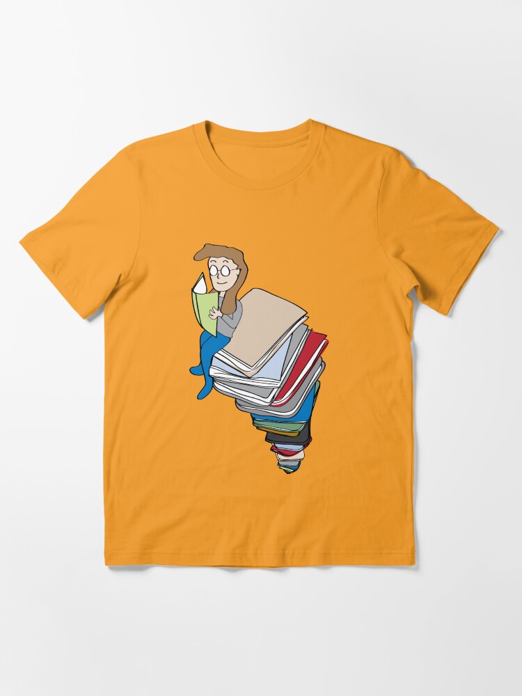 Alternate view of Tower of Books Essential T-Shirt