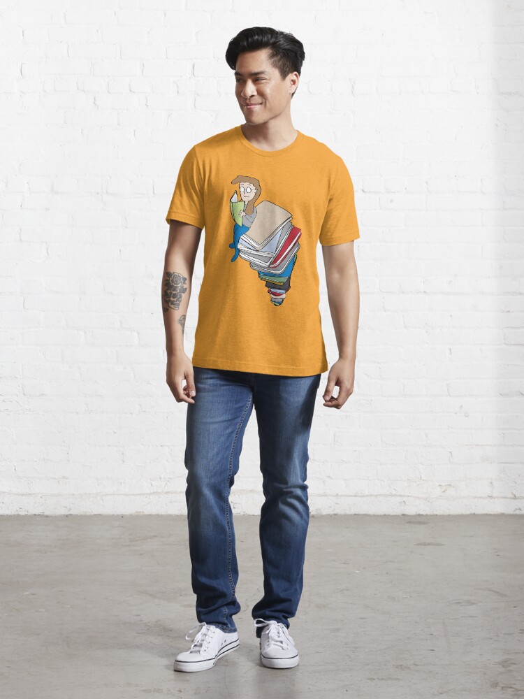 Alternate view of Tower of Books Essential T-Shirt