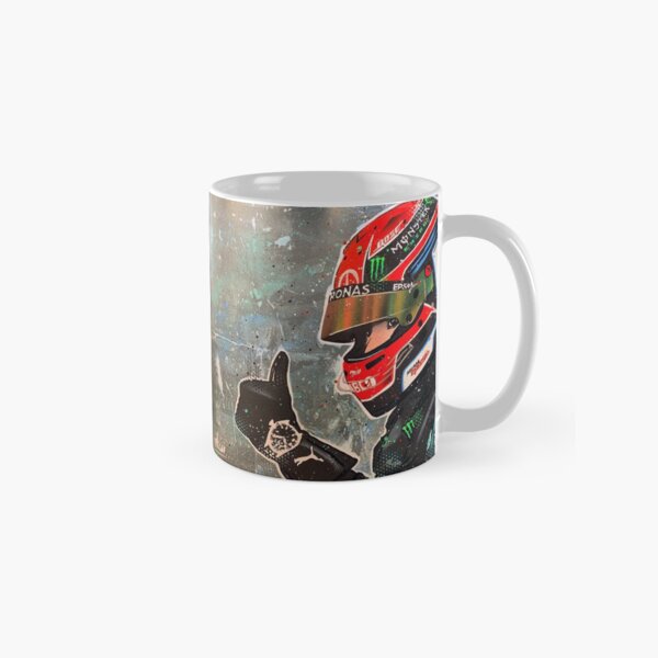 George Russell, Mercedes 2020 F1 graffiti painting by DRAutoArt Classic Mug