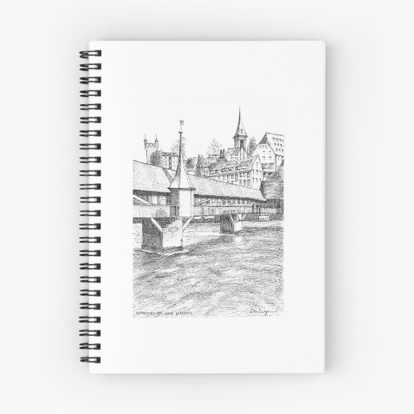 Item preview, SpreuerBrücke Luzern Switzerland designed and sold by Dai Wynn Fine Art.