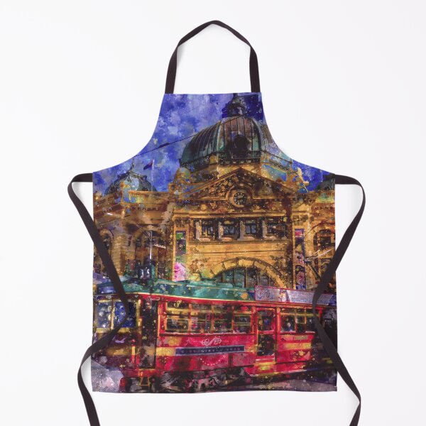 Item preview, City Circle Tram and Flinders Street Station Watercolor designed and sold by Steven Jodoin.