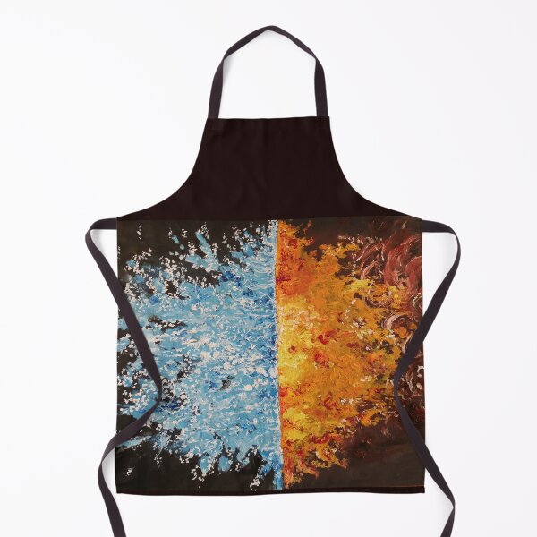 Item preview, Oil Painting in Impasto technique showing effects of Fire and Ice  designed and sold by Abha-Hues.