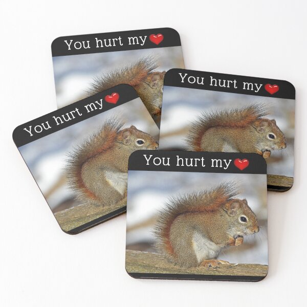 Item preview, Ladies Men Funny T-shirt Squirrel You hurt my heart designed and sold by DesignsByAce.