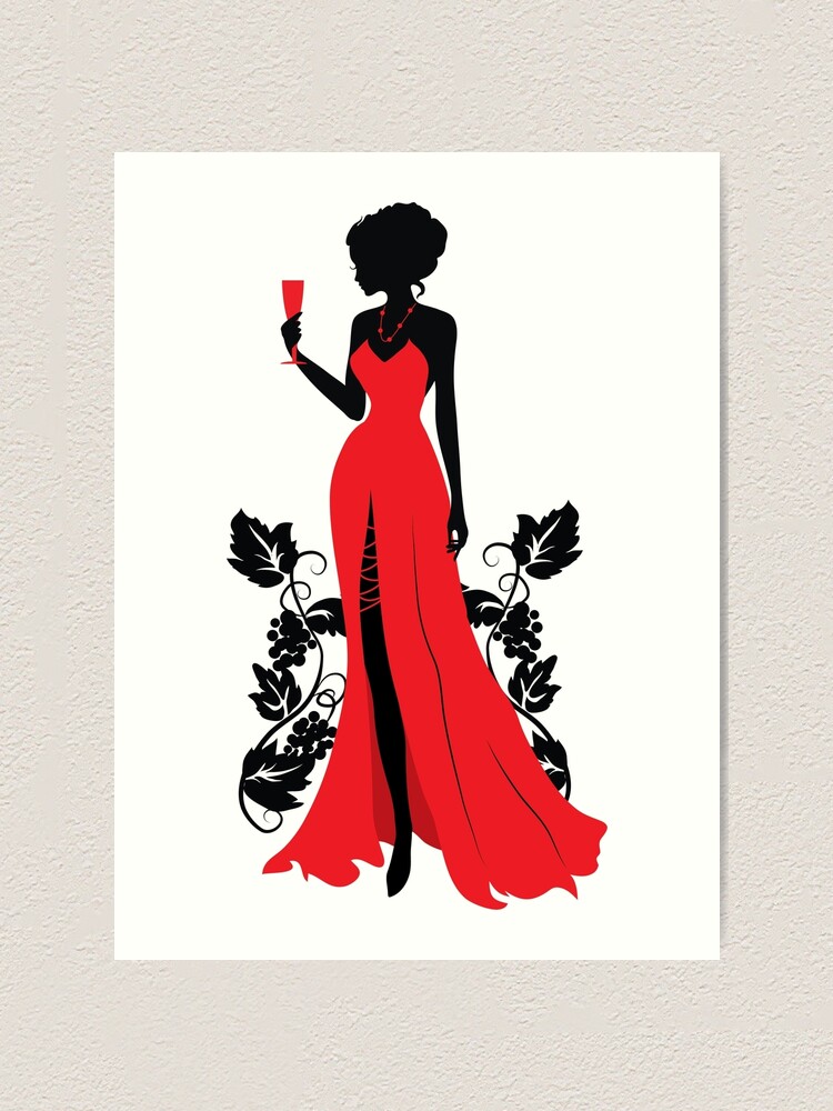 Silhouette elegant woman dressed in style Vector Image