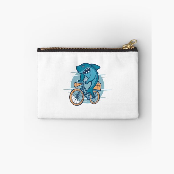 Item preview, Cartoon shark rides a bicycle designed and sold by DerSenat.