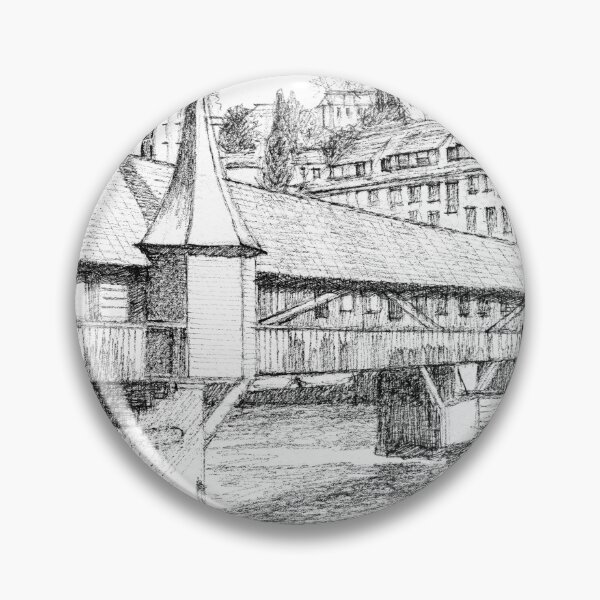 Item preview, SpreuerBrücke Luzern Switzerland designed and sold by Dai Wynn Fine Art.