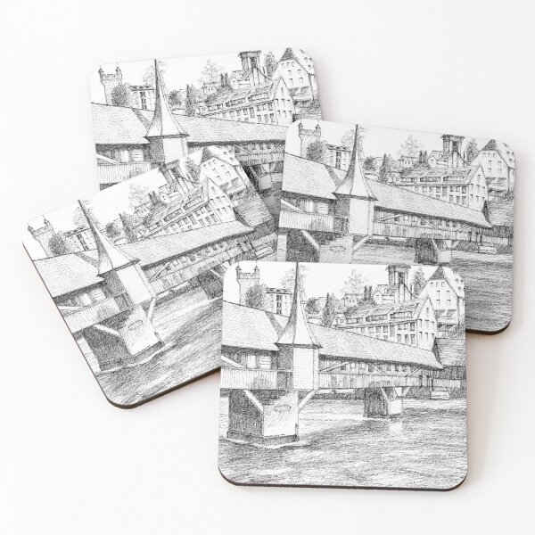 Item preview, SpreuerBrücke Luzern Switzerland designed and sold by Dai Wynn Fine Art.