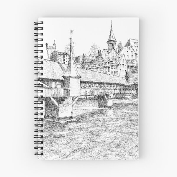 Item preview, SpreuerBrücke Luzern Switzerland designed and sold by Dai Wynn Fine Art.
