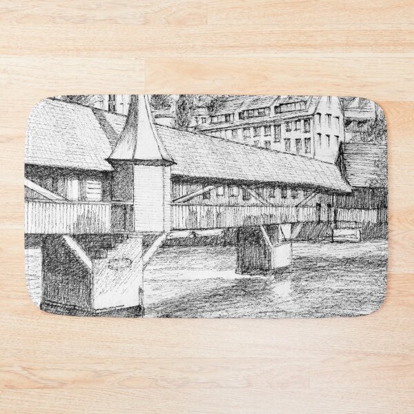 Item preview, SpreuerBrücke Luzern Switzerland designed and sold by Dai Wynn Fine Art.