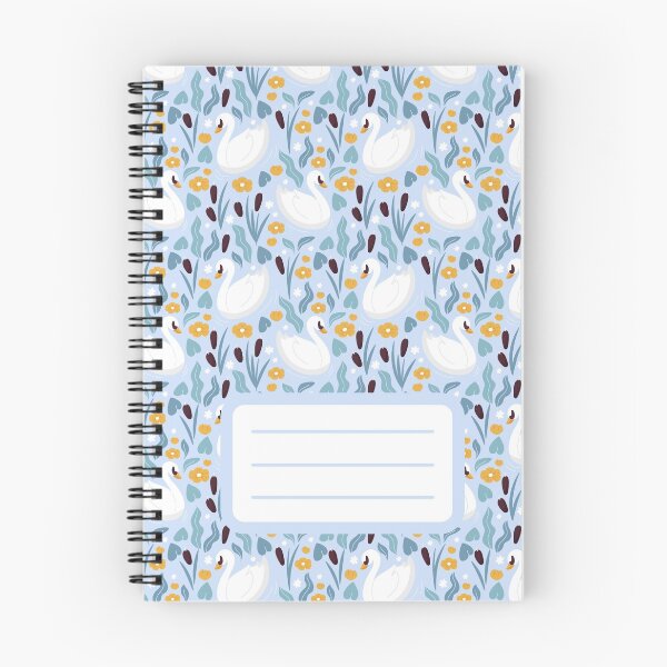 Item preview, Elegant Swan Pattern Spiral Book with Name Slip (Elegant Swan Pattern Spiral Notebook with Name Slip) designed and sold by Mushrankhan.