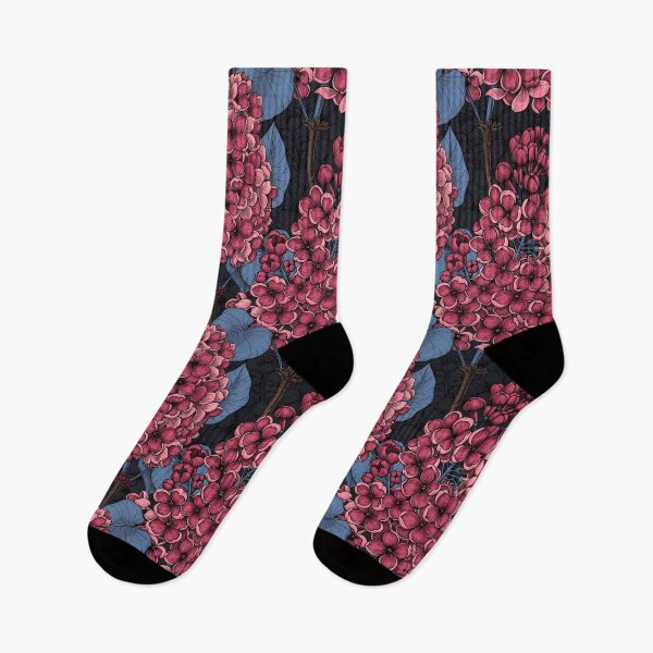 Item preview, Red lilac on dark blue designed and sold by Katerina Mitkova Kirilova.