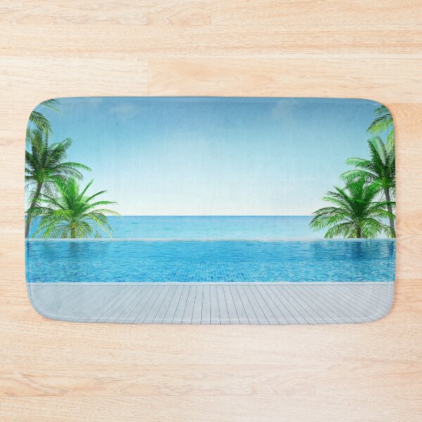 Item preview, Relaxing Beach Background With Swimming Pool designed and sold by JTS STORE.