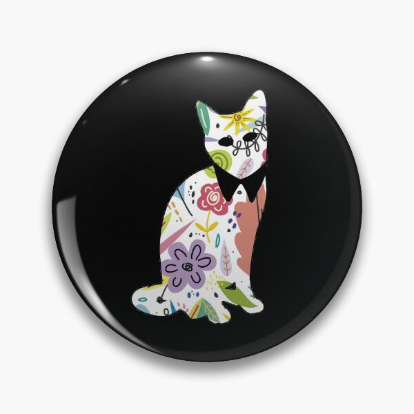 Item preview, Floral Cat in Flowers Popoki 708 designed and sold by VinBasis.