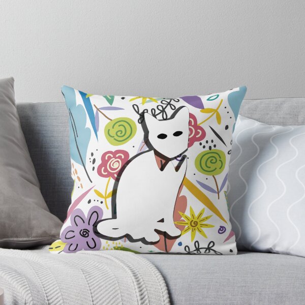Aperçu de l'œuvre Chat fleuri en fleurs Popoki 708 créée et vendue par VinBasis.