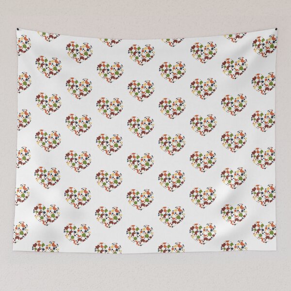 Item preview, AUTUMN COLORS POLKA DOT HEART DESIGN -CUTE HEART DESIGN FOR STICKERS AND T-SHIRTS BY ISKYBIBBLLE designed and sold by Iskybibblle.