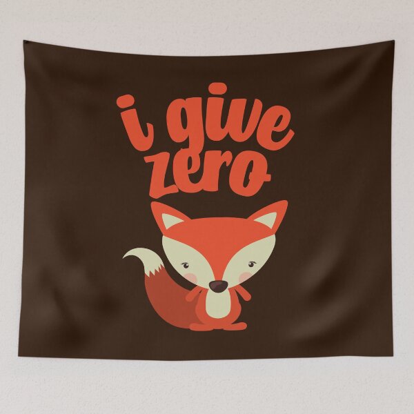 Item preview, I give zero fox Kawaii designed and sold by KawaiiPark.