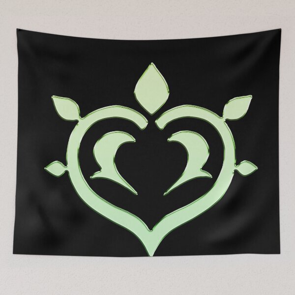 Item preview, Genshin Impact Symbol Element Dendro Nature – Sumeru - Pastel Colours designed and sold by Fregoulix.