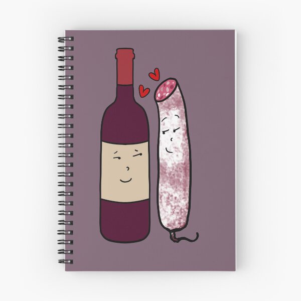 Item preview, Spinach sauciflard in love, wine and sausage couple aperitif designed and sold by Catcrea.