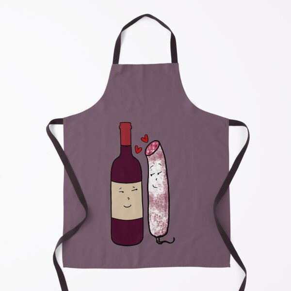 Item preview, Spinach sauciflard in love, wine and sausage couple aperitif designed and sold by Catcrea.