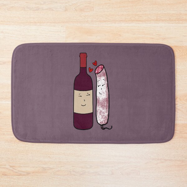 Item preview, Spinach sauciflard in love, wine and sausage couple aperitif designed and sold by Catcrea.