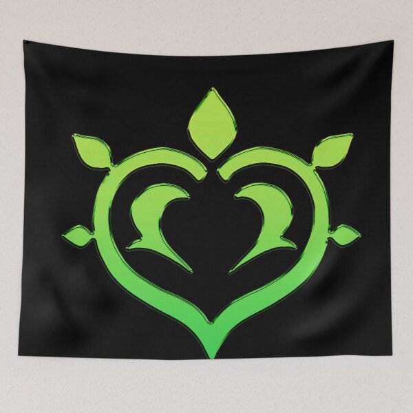 Item preview, Genshin Impact Symbol Element Dendro Nature – Sumeru - Vibrant Colours designed and sold by Fregoulix.