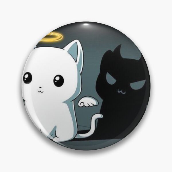 Item preview, Angel&Devil kitty cat designed and sold by hriundelj.