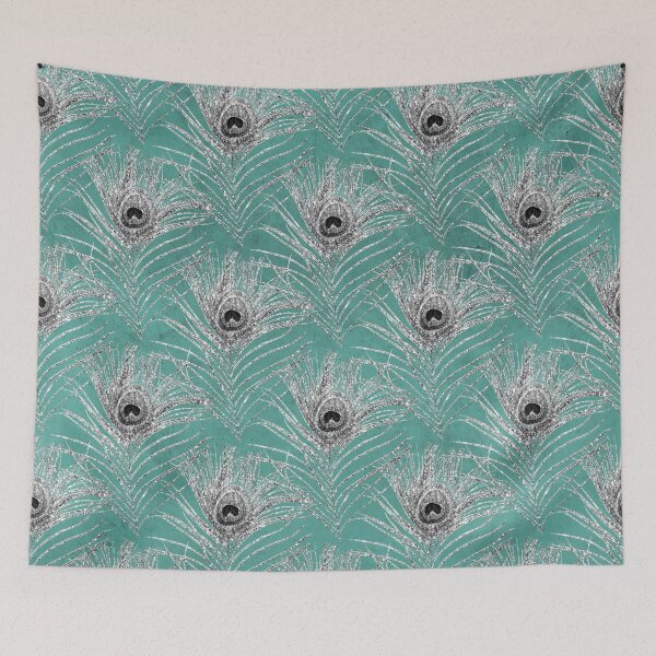Item preview, Peacock Glitter Feather Pattern 07 designed and sold by AlokeDesigns.