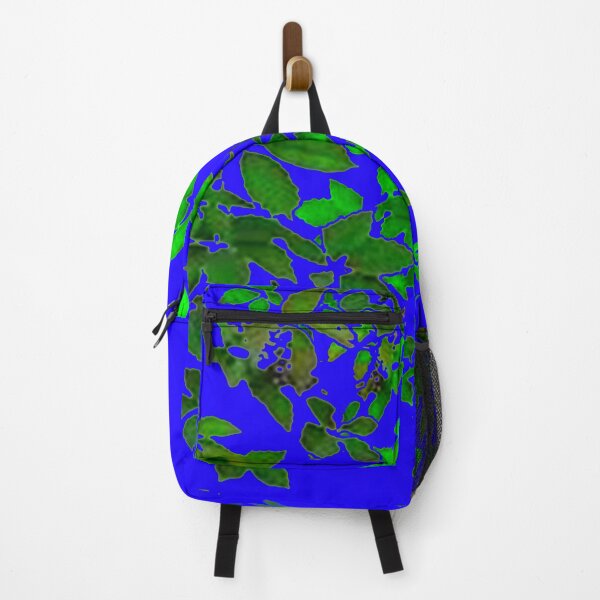 Item preview, GREEN LEAVES HANGING VINES BLUE ABSTRACT designed and sold by sharlesart.