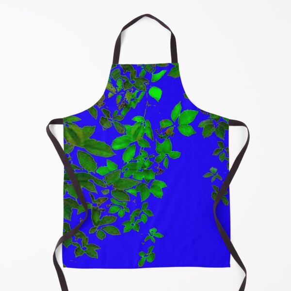 Item preview, GREEN LEAVES HANGING VINES BLUE ABSTRACT designed and sold by sharlesart.