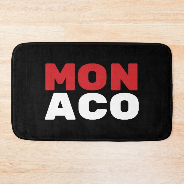 Artikelvorschau, Monaco Flag Text entworfen und verkauft von OldDannyBrown.