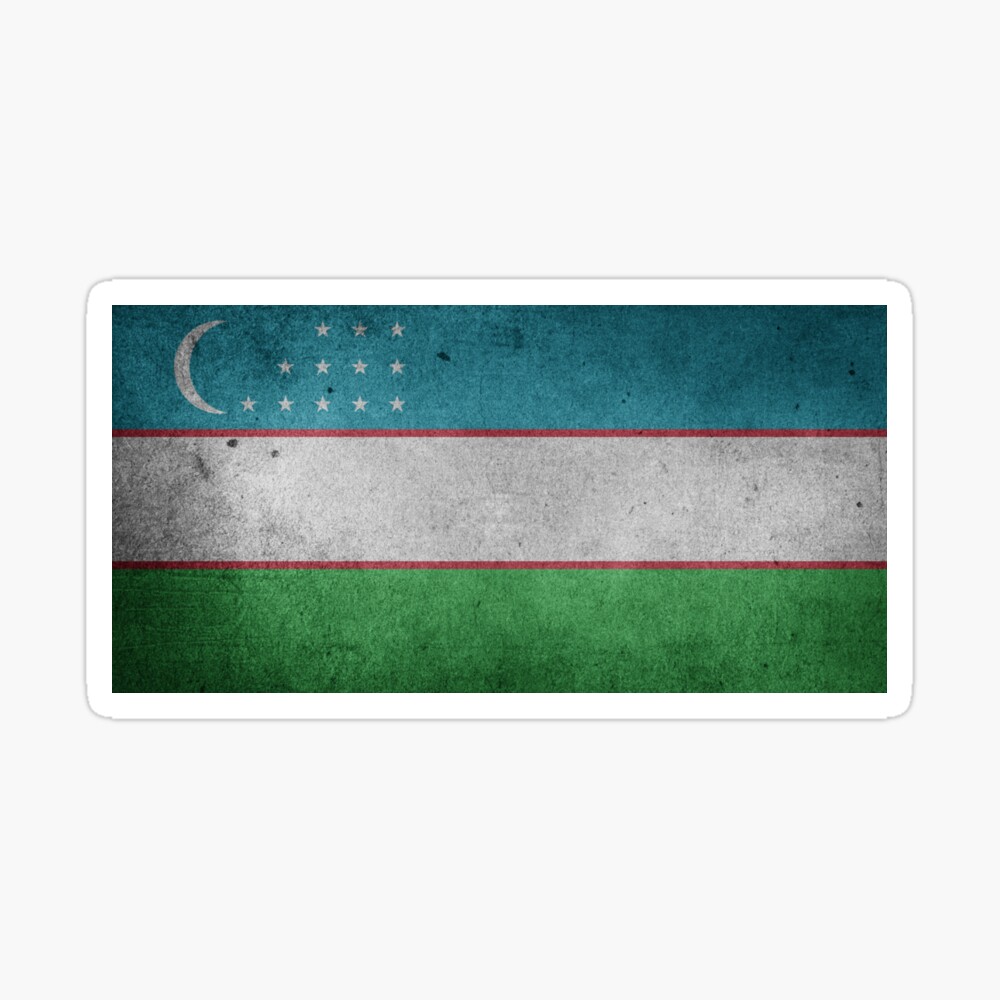 Uzbekistan Flag Grunge Art Print for Sale by limitlezz